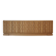 Italian Oak Wood Sideboard with Hand Carved Patterns and Travertine Marble Top