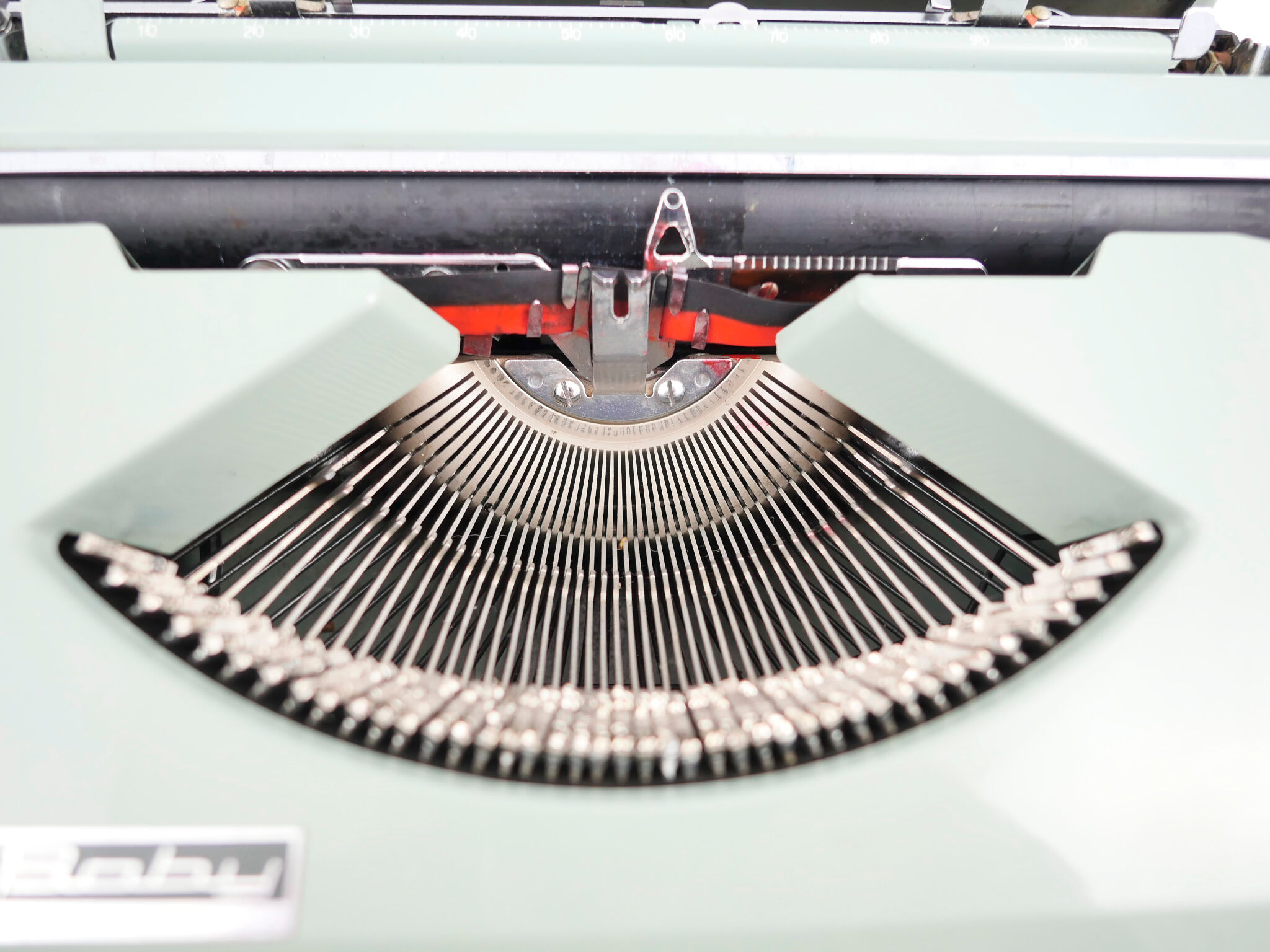 Hermes Baby Cursive Typewriter Revised New Ribbon