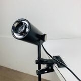 Vintage black metal clamp spotlight