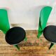 Superbe set de 4 chaises Calligaris des années 1980,