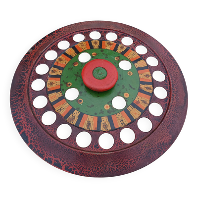 Jeu ancien roulette de billard '' zanzi