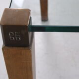 Peter Ghyczy salon table with wooden legs Model T 56/2