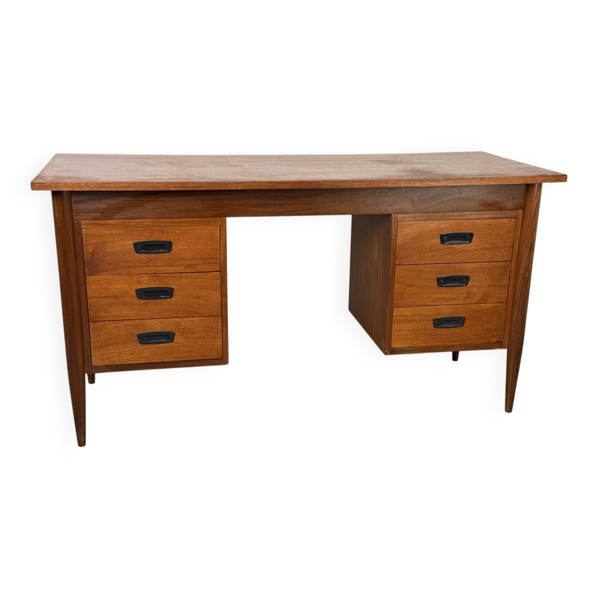 Vintage Mid-Century Danish Teak Desk, 1960s