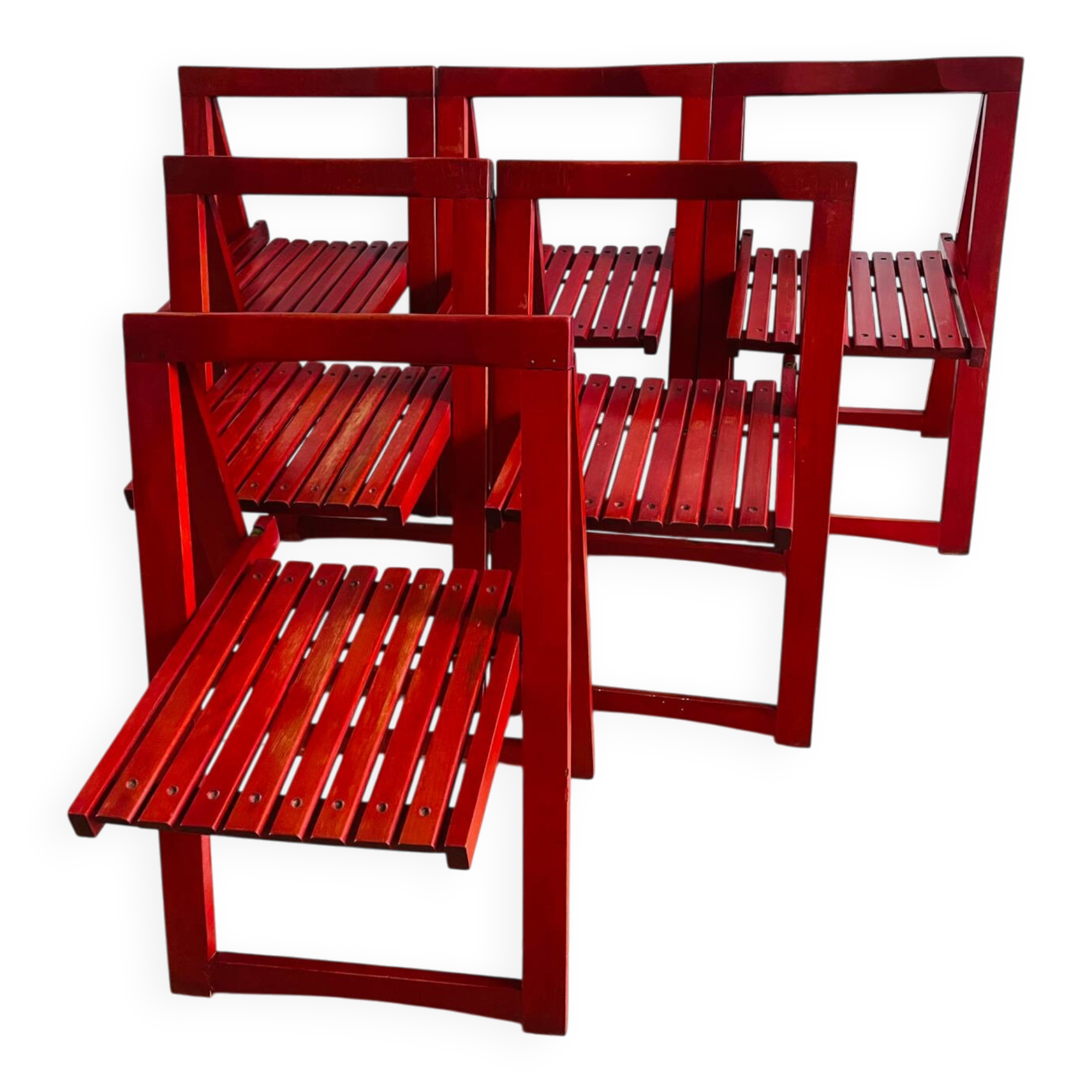 6 Trieste chairs by Aldo Jacober