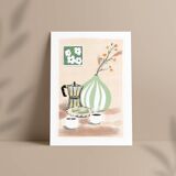 Illustration "Italian Café" A4