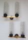 Pair of Arlus designer gold wall lights