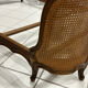 Double wicker basket in Louis XV style, 1950.