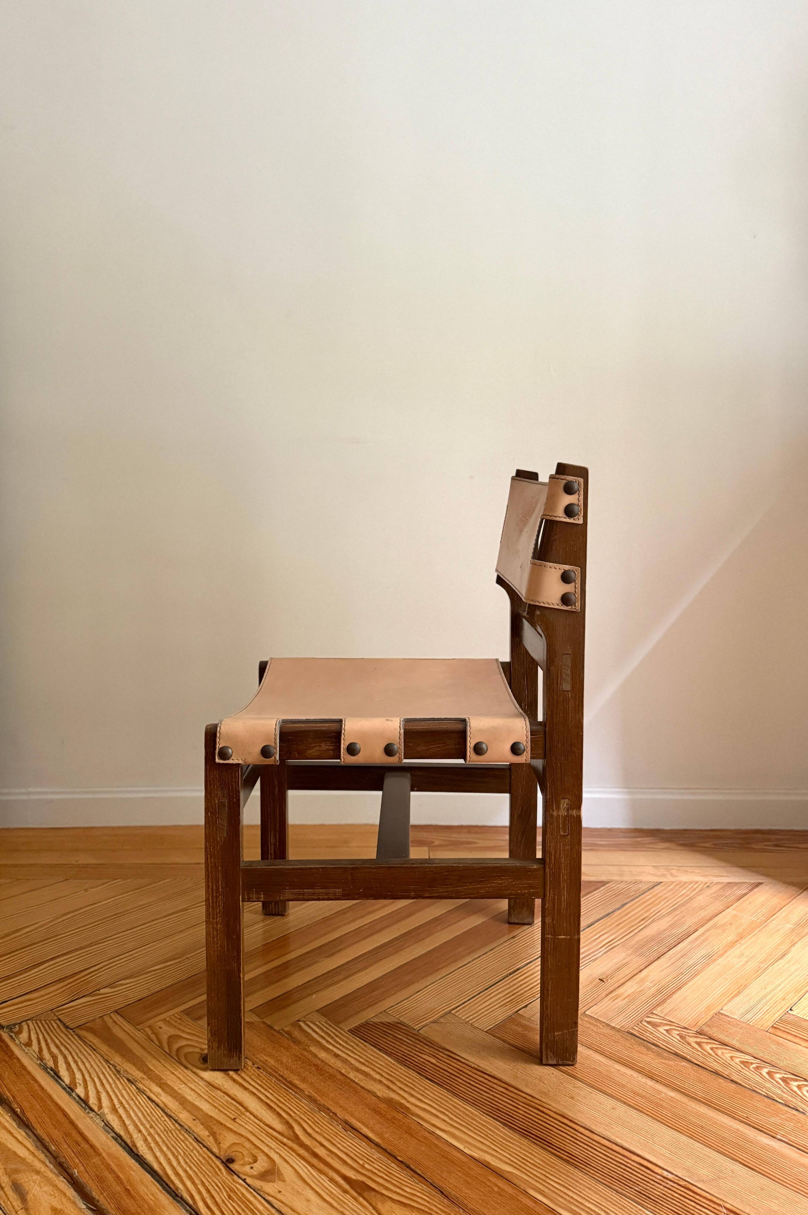 Chairs by Pierre Chapo for Maison Regain