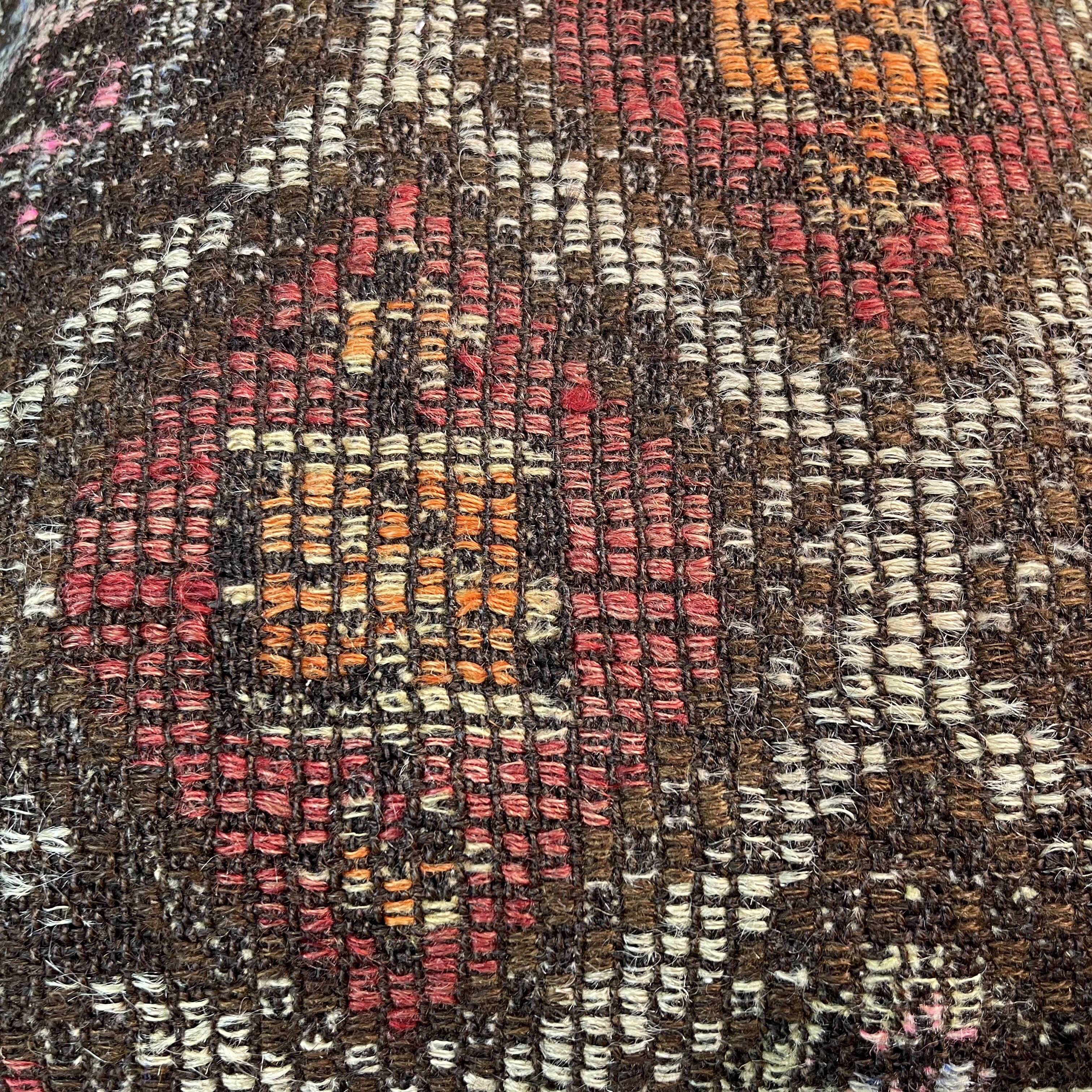 VINTAGE TURKISH KILIM CUSHION COVER , 45 X 45 CM