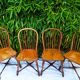 Solid wood chairs, vintage