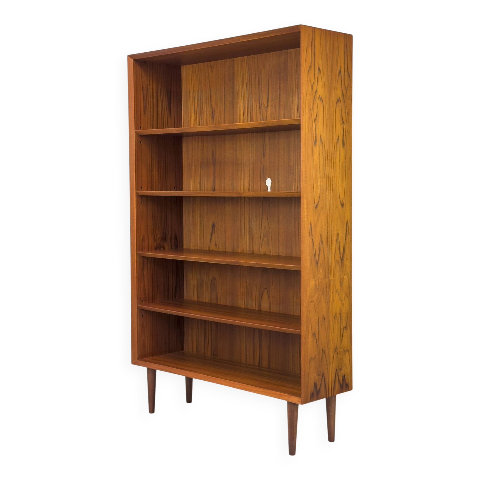 Vintage Danish Teak Bookcase by Chr. Linneberg, 1960s