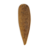 Empty brass leaf pocket