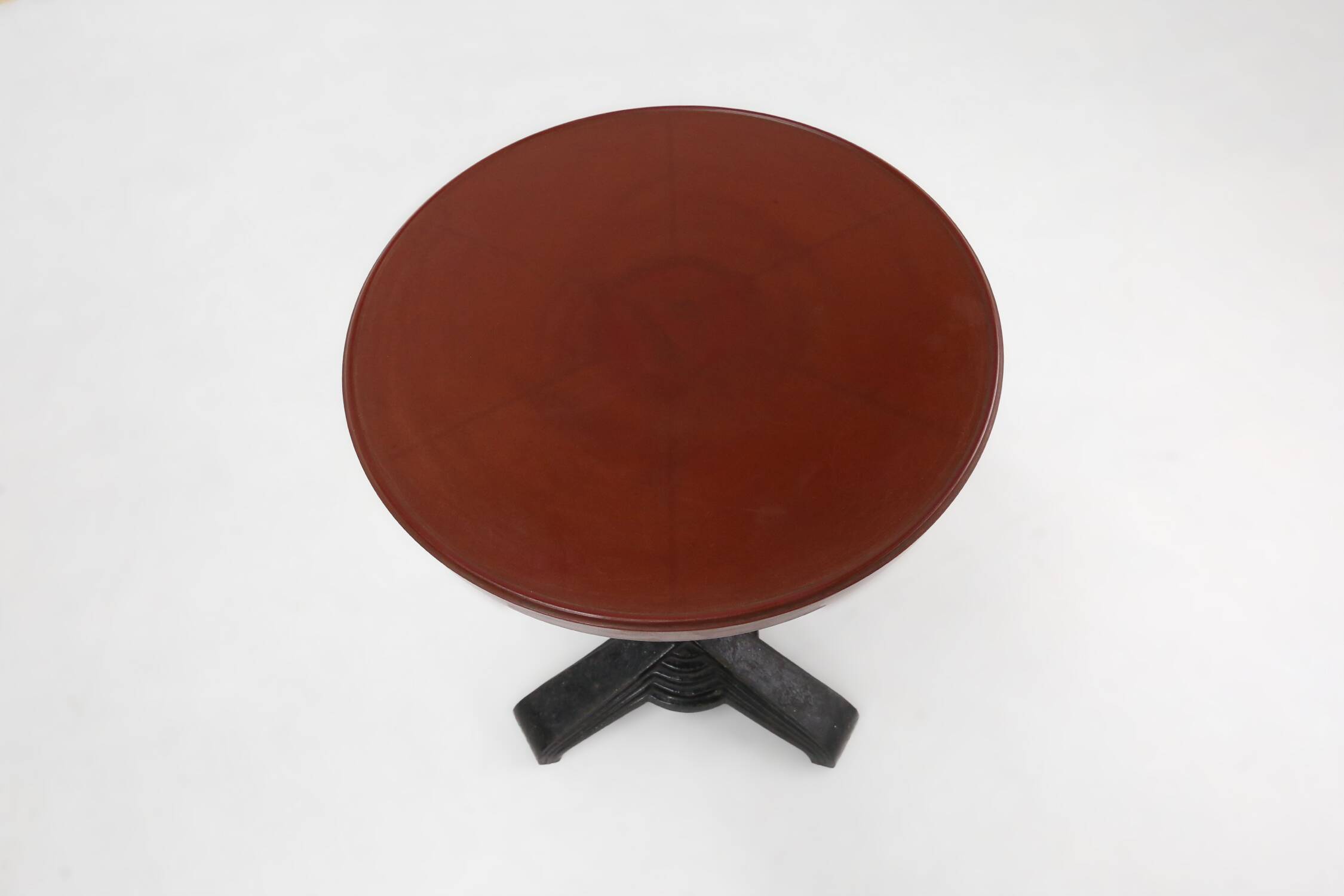 Rare Louis Vuitton cast iron bistro table with bakelite top, France ca. 1930