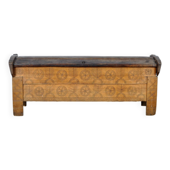 Coffre de berger ancien, années 1850