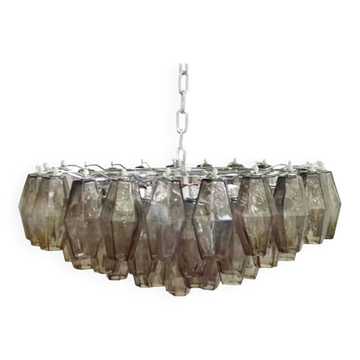 Fume’ “poliedri” murano glass chandelier d60