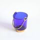 Cobalt blue glass ice bucket, 1960s