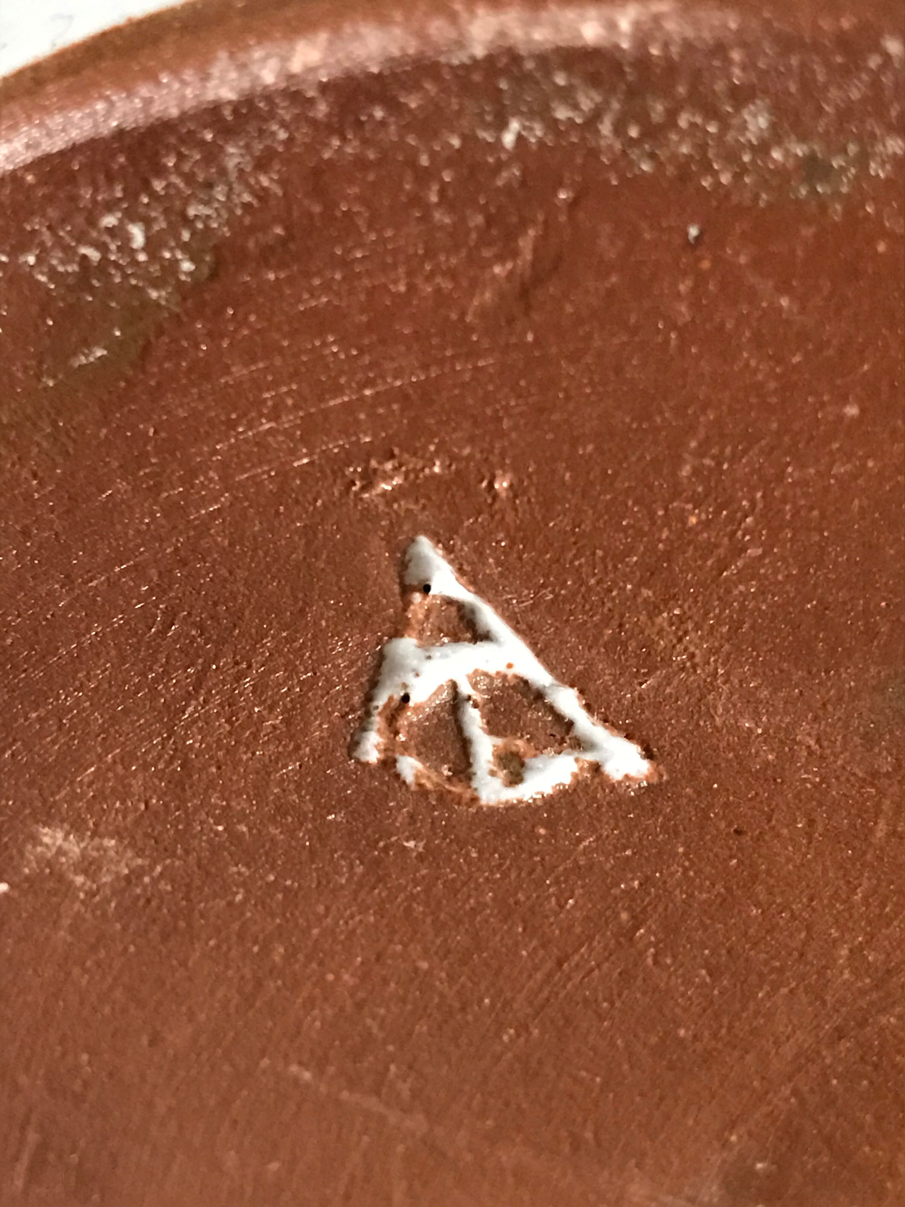 Vintage vase in enamelled ceramic