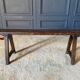 Xviith bench in chene patina of origin