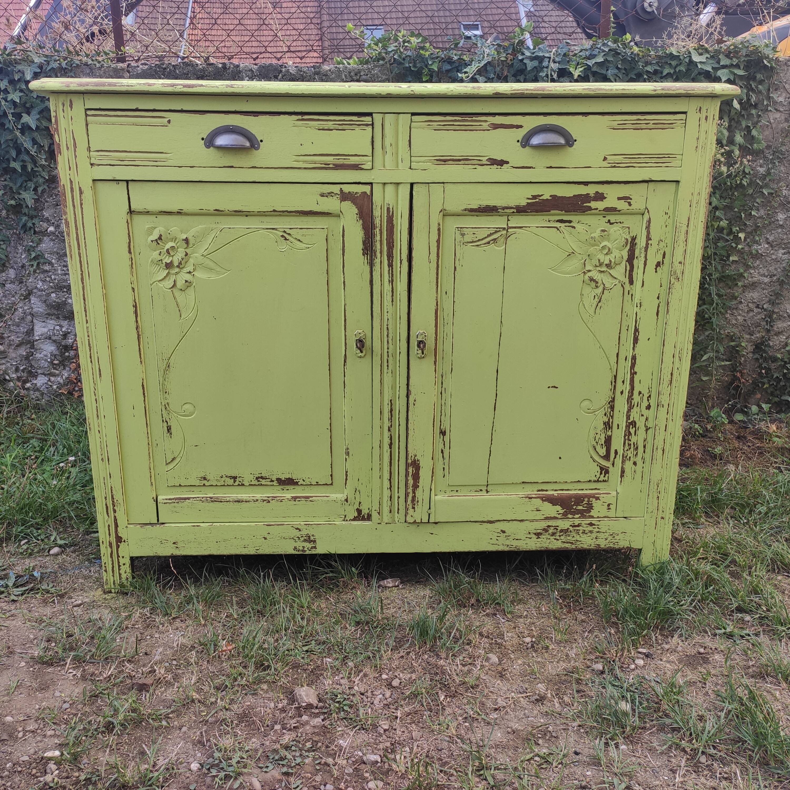 Old Parisian buffet with patina