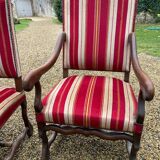 Lot de chaises anciennes os de mouton