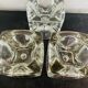 "Ice Cube" candle holders in solid glass attributed to Peill & Putzler - All