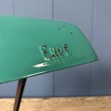 Erpé banker’s lamp with a turquoise enamel shade.