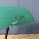 Erpé banker’s lamp with a turquoise enamel shade.