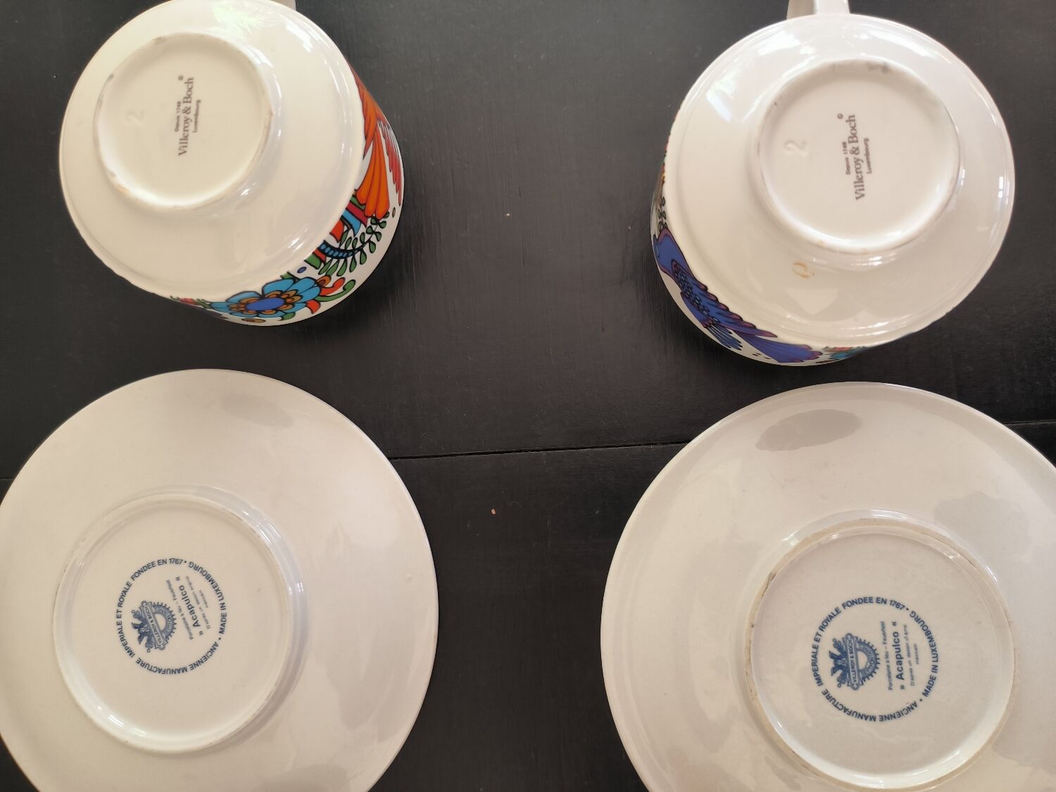 Set of coffee cups and the sugar bowl Acapulco of Villeroy and Boch