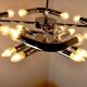 Regency Space-Age chandelier, Italy, 1970