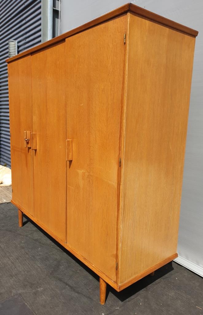 3-door wardrobe with 6 drawers 1950