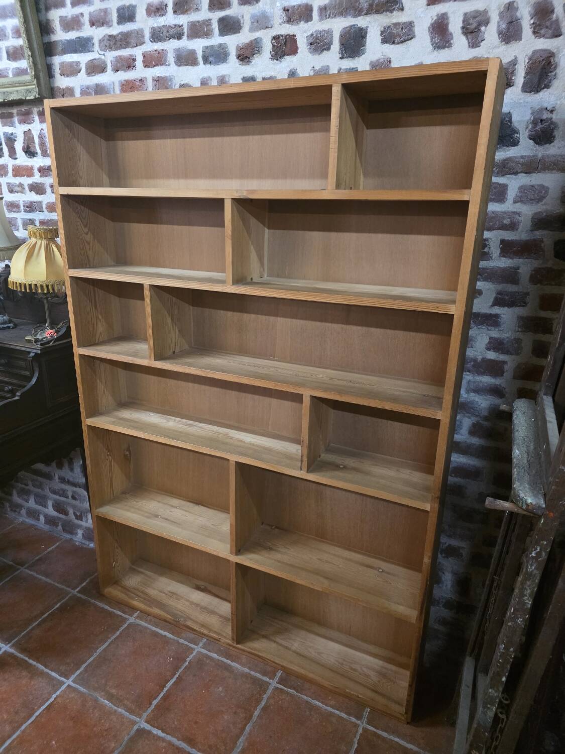 Vintage 70s fir bookcase