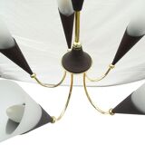 5-branched chandelier cone shaped abat jour