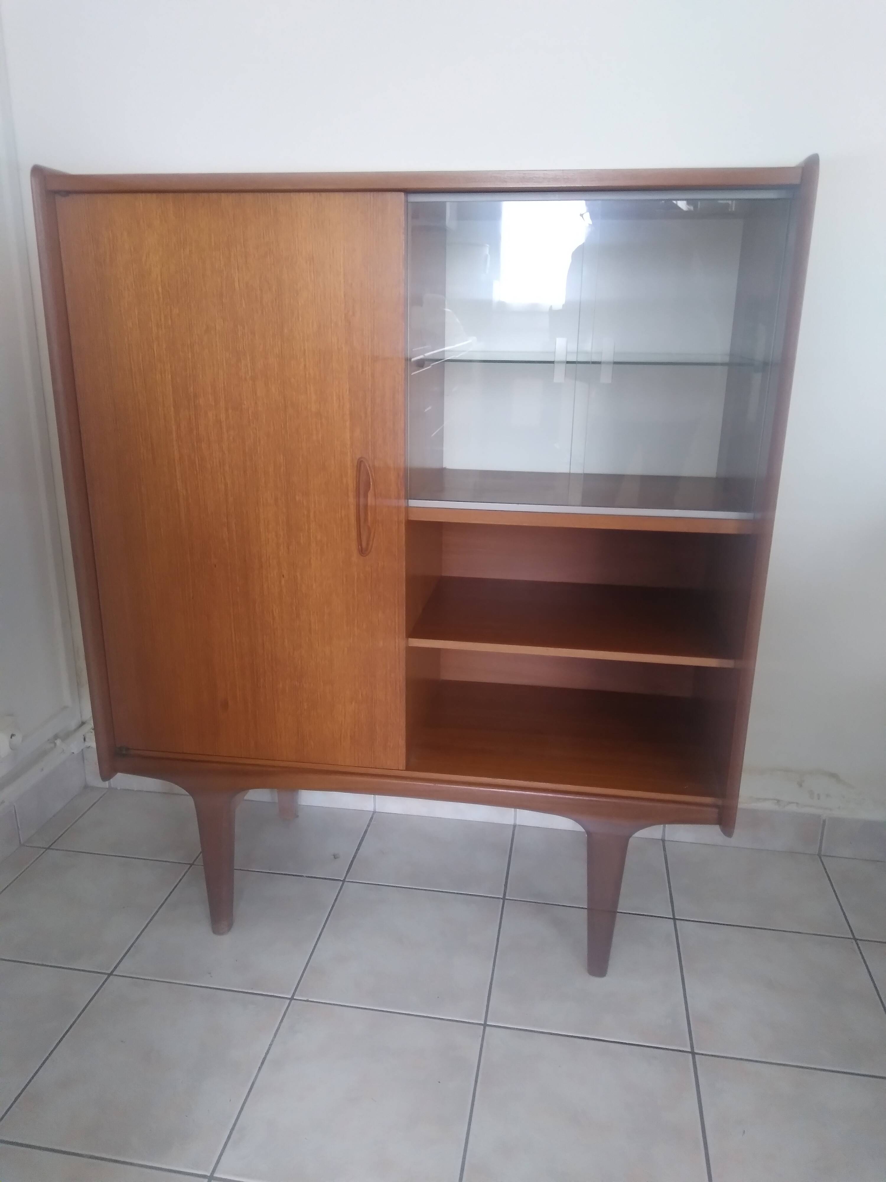 Scandinavian teak library buffet