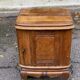 Art Deco bedside table in solid oak from the 1950s.