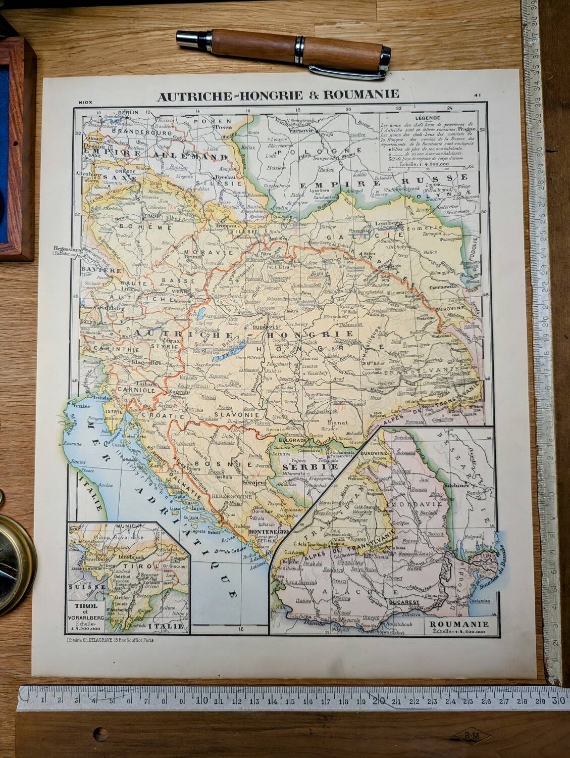 Imprimée en 1900, Autriche-Hongrie et Roumanie.