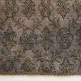 Narrow brown vintage runner 247x70cm