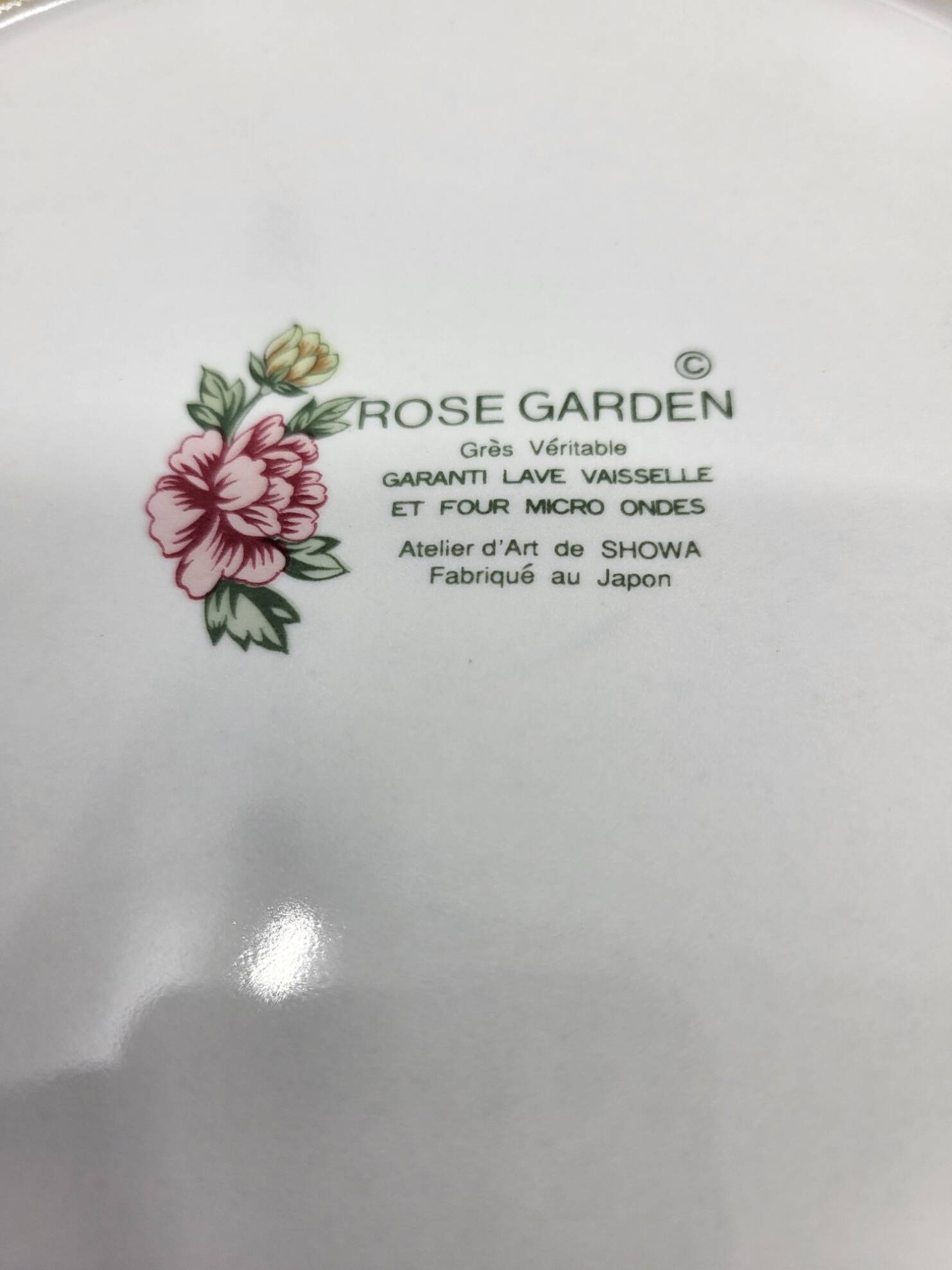 Rose Garden Plates Set by Showa Art Workshop Japan (Set of 6)
