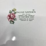 Rose Garden Plates Set by Showa Art Workshop Japan (Set of 6)