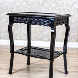 Antique Side Table with Ceramic Top, 1890s