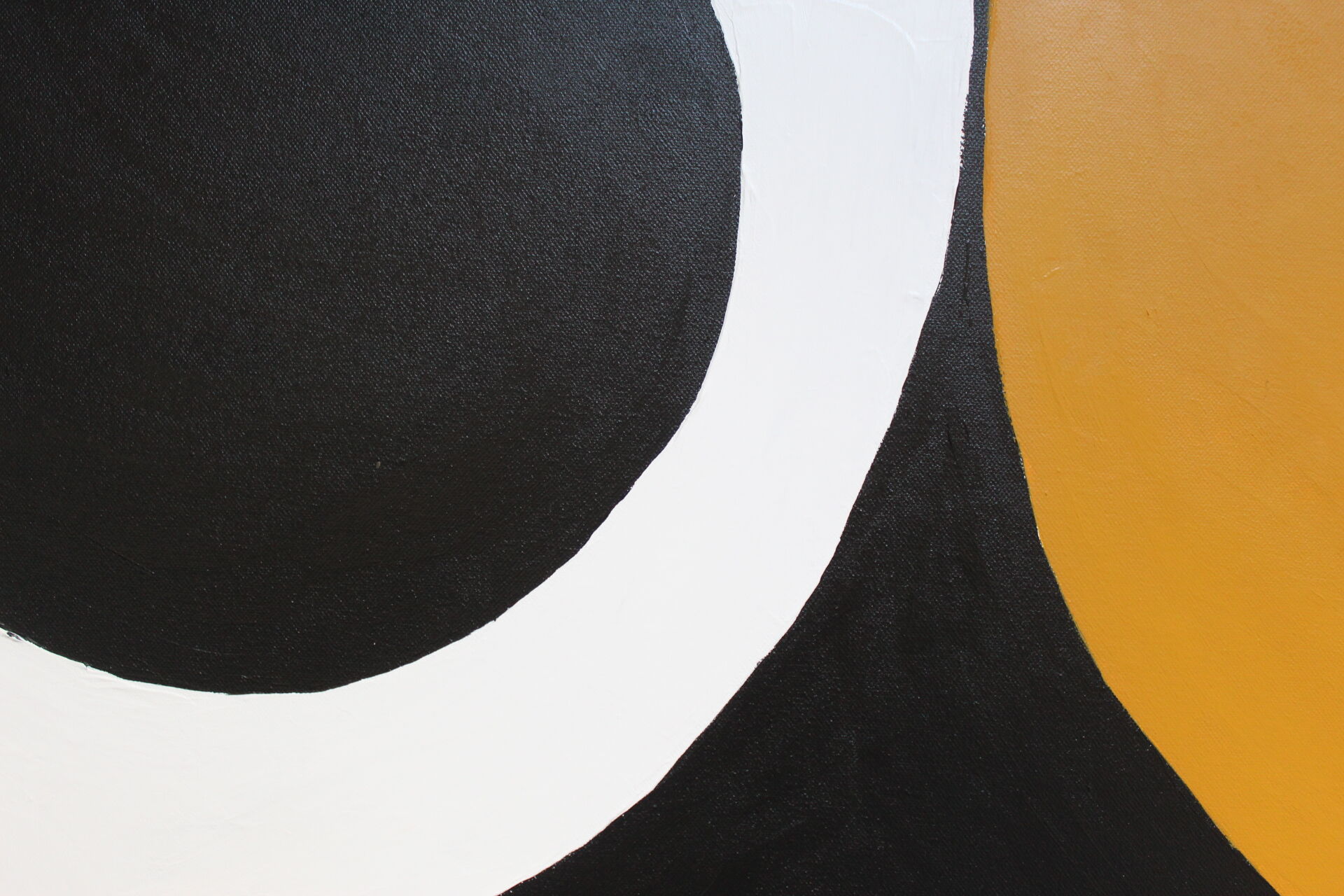 Abstract ochre canvas