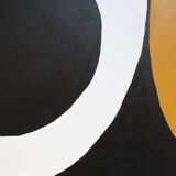 Abstract ochre canvas