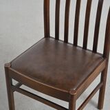 Suite of 4 chairs by Isamu Kenmochi, Akita Mokko, Japan 1970