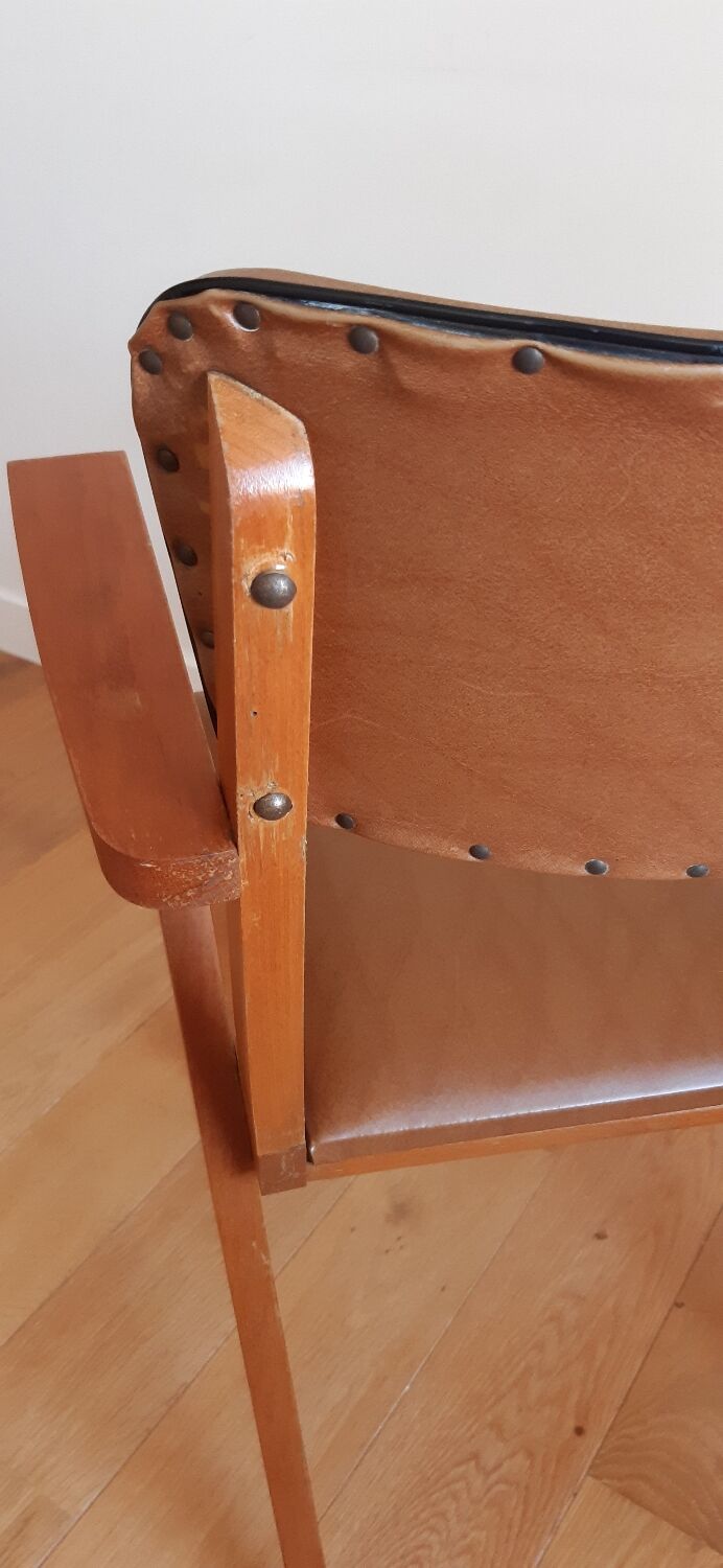 Vintage bridge armchair