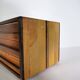 Vintage Cube Chest of Drawers in Cherrywood and Wenge, Unique Piece, 1970s
