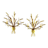 Paire d’appliques en métal doré, XXe Siècle