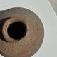Small round ancient vase in engraved terracotta, Indonesian polychromy H10 D1