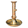 Antique push candle holder, 18th century gilded carved bronze candlestick.