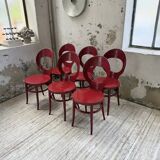 Set 6 chaises bistrot Baumann modèle Mouette