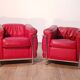 Pair of LC2 armchairs, Le Corbusier for Cassina