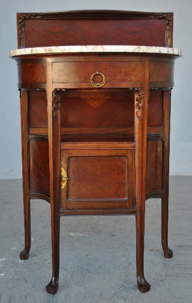 Pair of nightstands time 1900 Art nouveau